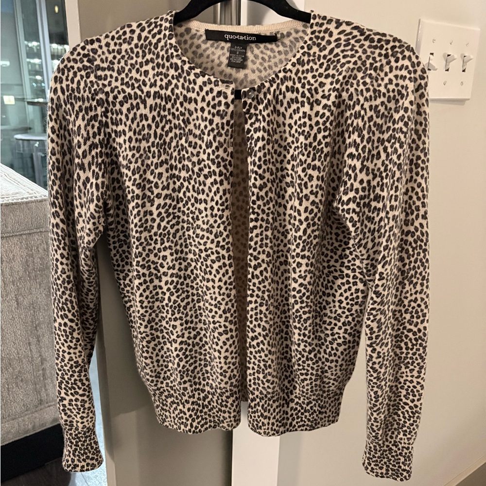 Leopard Print Cardigan